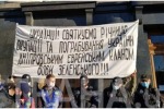 Антисемитский плакат у офиса Зеленского  и призыв к евреям молится за палачей 